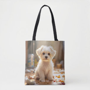 Bolsa Tote Fantasy Feliz Feliz Maltês Puppy