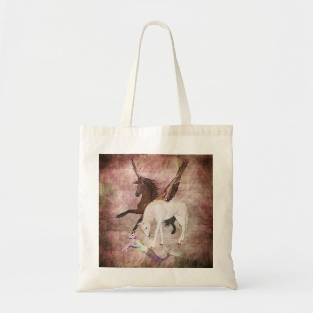 Bolsa Tote Fantasy Horses (Frente)