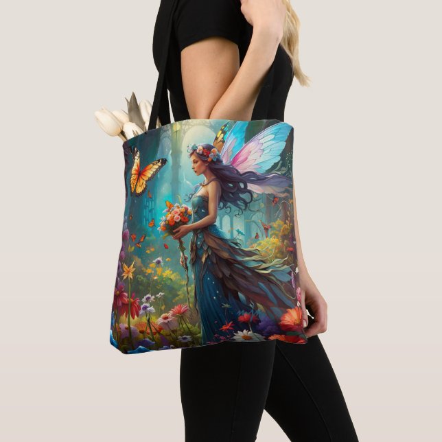 Bolsa Tote Fantasy Linda Flor de Fada (Close Up)