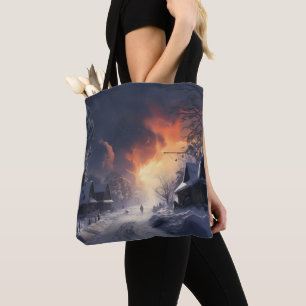 Bolsa Tote Fantasy Winter Landscape
