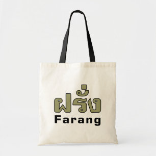 Bolsa Tote Farang ♦ Estrangeiro na Língua Tailandesa ♦