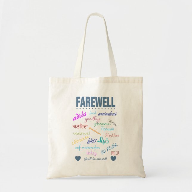 Bolsa Tote Farewell Adeus (Frente)
