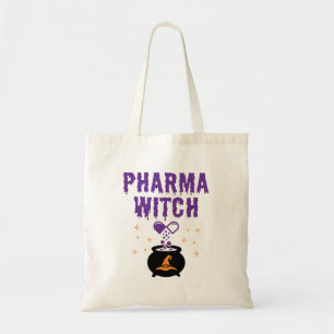 Bolsa Tote Farmacêutica Halloween Pharmacy Tech Pharma Witch