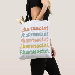 Bolsa Tote Farmacêutico Farmacologia Retro Groovy