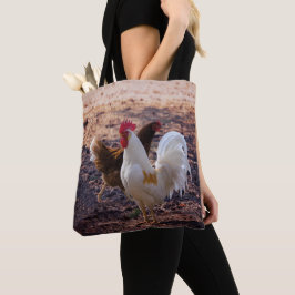 Bolsa Tote Farmhouse Russo Hen e Rooster
