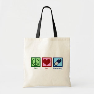 Bolsa Tote Farmocologista Paz Amor Farmocologia