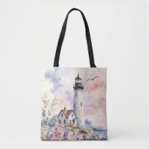 Faro Pintado com Aquarela