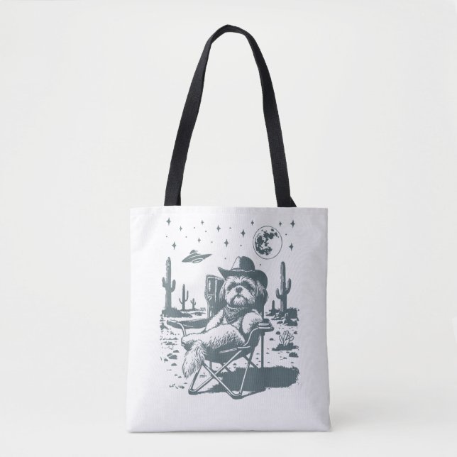 Bolsa Tote Faroeste OVNI Cowboys (Frente)