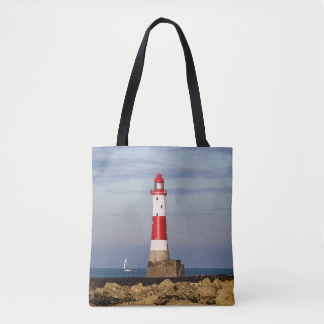 Bolsa Tote Faróis | Farol de Beachy Head Inglaterra (Frente)