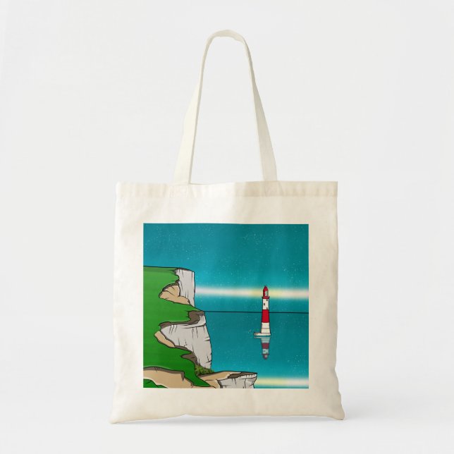 Bolsa Tote Farol da Cabeça de Embarque e Cliff Superior (Frente)