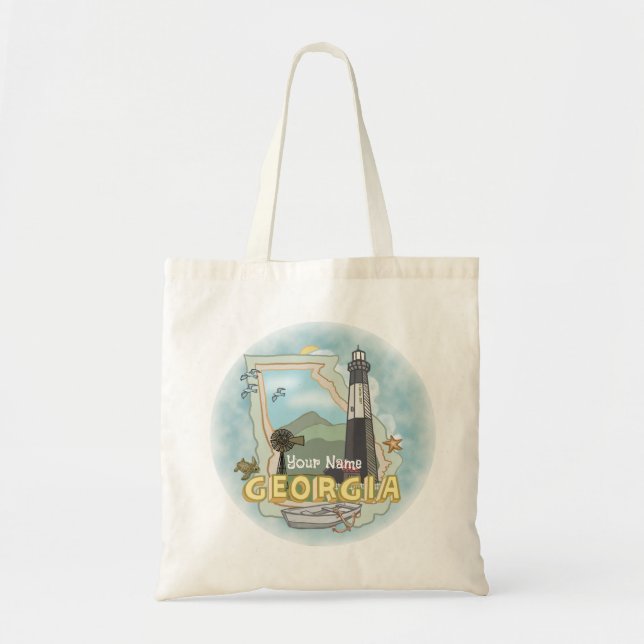 Bolsa Tote Farol da Geórgia  (Frente)