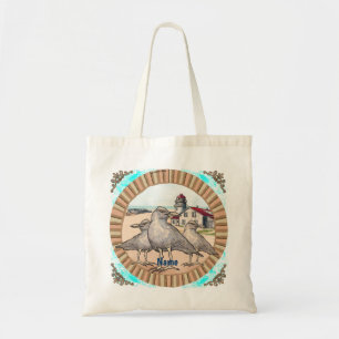 Bolsa Tote Farol das Gaivotas