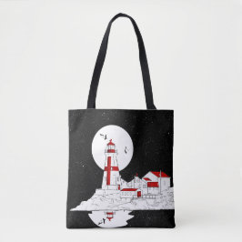 Bolsa Tote Farol de Cabeça Quadrada Oriental