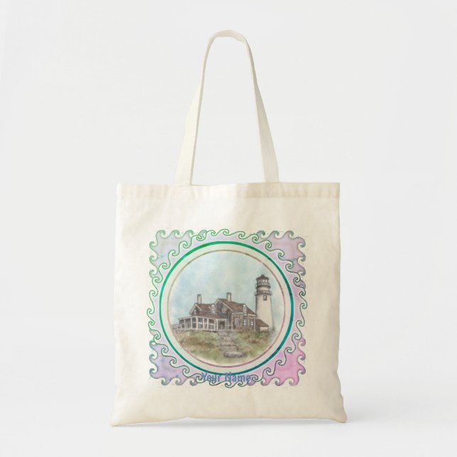 Bolsa Tote Farol de Cape Cod  (Frente)