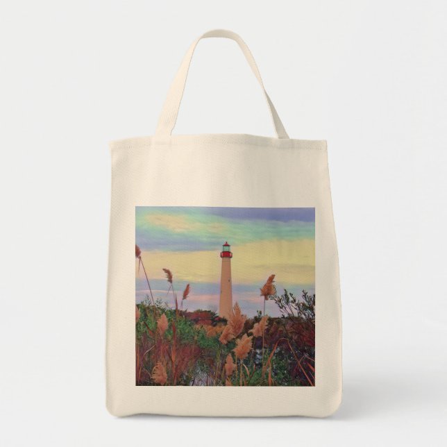 Bolsa Tote Farol de Cape May (Frente)