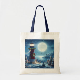 Bolsa Tote Farol de Natal náutico