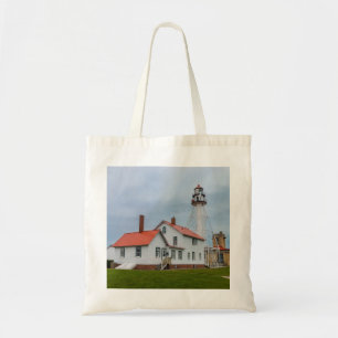 Bolsa Tote Farol de Ponto Branco