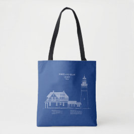 Bolsa Tote Farol de Portland Head - Maine - AD
