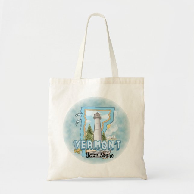Bolsa Tote Farol de Vermont (Frente)