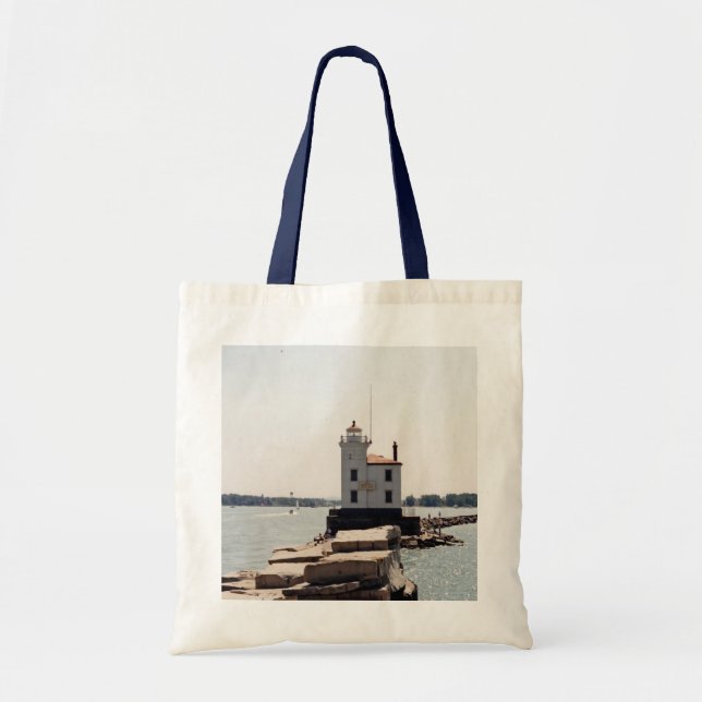 Bolsa Tote Farol do Lago Erie (Frente)