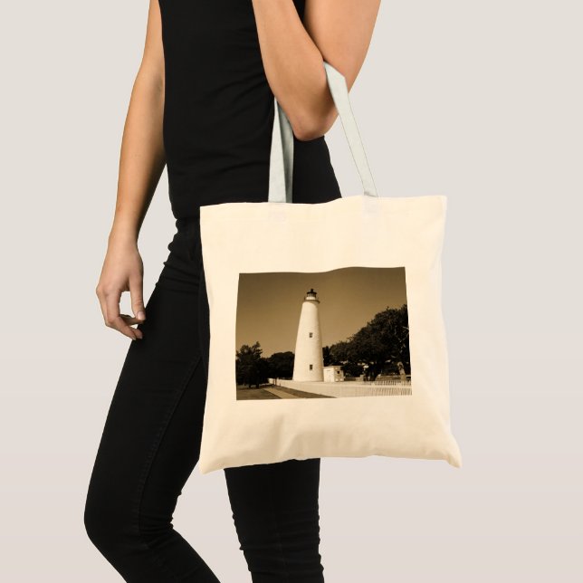 Bolsa Tote Farol Ocracoke (Frente (produto))