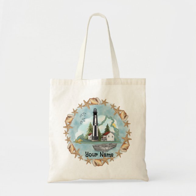 Bolsa Tote Farol Virginia Shells (Frente)