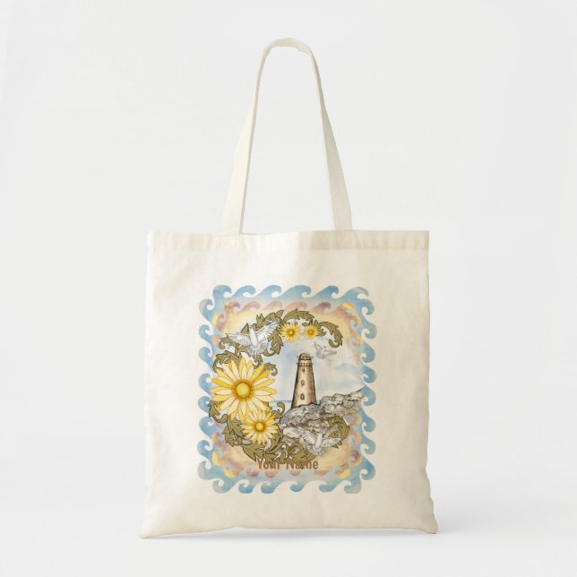Bolsa Tote Farol Yellow Daisy (Frente)