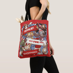 Bolsa Tote Fãs de Animais Excêntricos Ilustração de Compras c