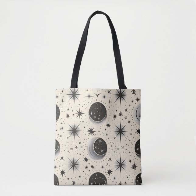 Bolsa Tote fases lunares celestes (Frente)