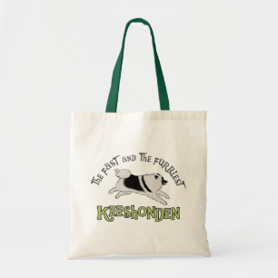 Bolsa Tote Fast e o Furriest Keeshonden Cão Keeshond