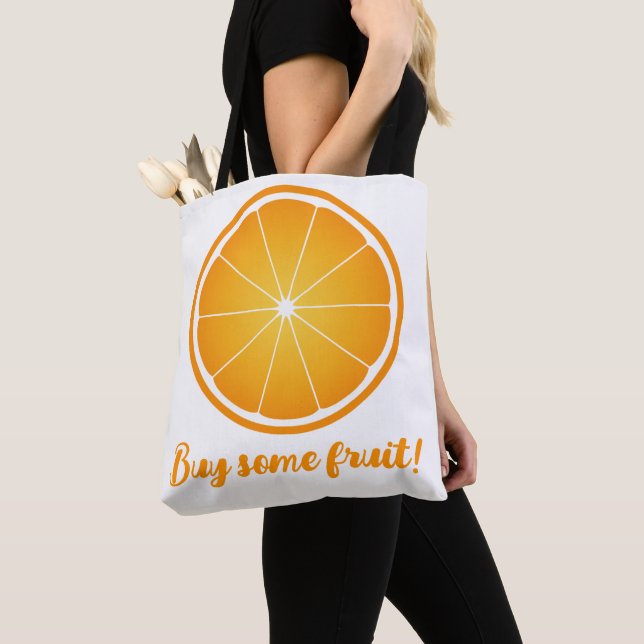 Bolsa Tote Fatia de laranja suculenta legal Compre algumas fr (Close Up)