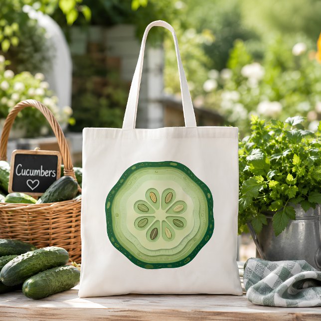 Bolsa Tote Fatia de Pepino  (Cucumber Tote Bag)