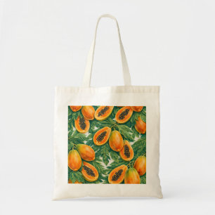 Bolsa Tote Fatias de Mamão Botânico Tropical