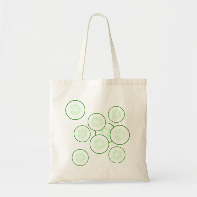 Bolsa Tote Fatias do pepino (Frente)