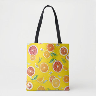 Bolsa Tote Fatias laranja #padrão #tendência #estilo