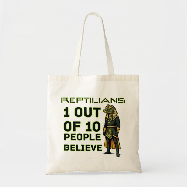 Bolsa Tote Fato reptiliano desagradável (Frente)