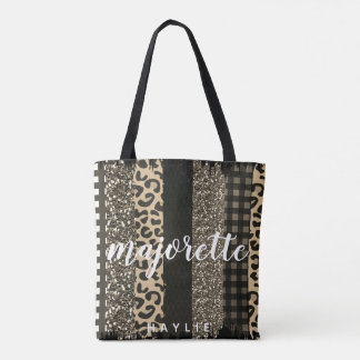 Bolsa Tote Faux Cheetah e Glitter - Majorette personalizada