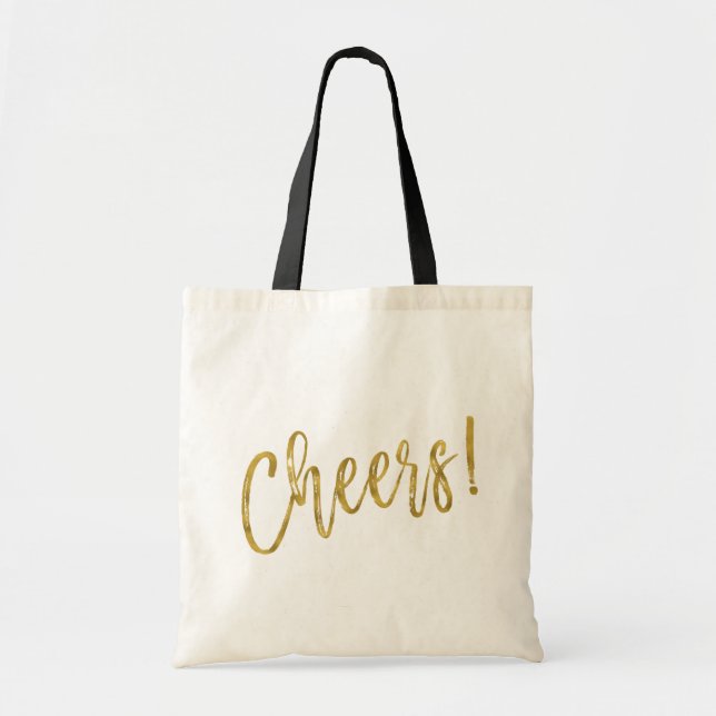 Bolsa Tote Faux Gold Foil Party Bag (Frente)