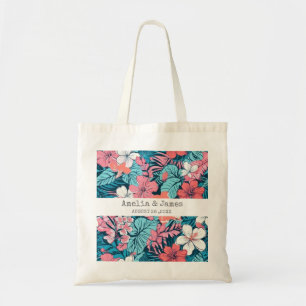 Bolsa Tote Favor de Casamento Havaiano Luau Tropical