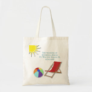 Bolsa Tote Favor de Tote Bag Guest Beach Weding