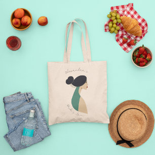 Bolsa Tote Favor do Partido Desenhado à Mão, Desenhado pela B