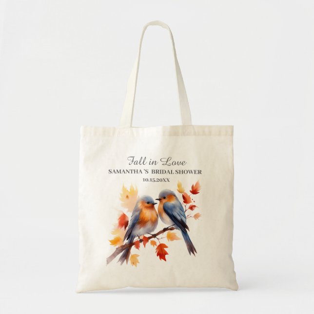 Bolsa Tote Favor para chá de panela de outono (Frente)