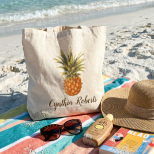 Bolsa Tote Favor tropical da dama de honra do abacaxi da
