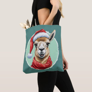 Bolsa Tote Favoritos de Natal de Animais Engraçados - Llama 1