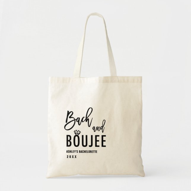 Bolsa Tote Favoritos para Festa de Solteira Bach e Bebum (Frente)
