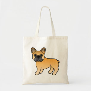 Bolsa Tote Fawn French Bulldog Cachorro de Cartoon