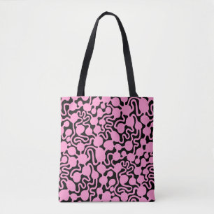 Bolsa Tote Fazenda Ant Perpétua v2 - Rosa em Preto