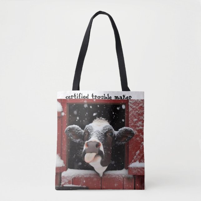 Bolsa Tote Fazenda Casa de Madeira da Vaca Caprichosa  (Frente)