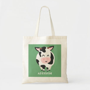 Bolsa Tote Fazenda de Vaca Adorável, Russo Personalizado