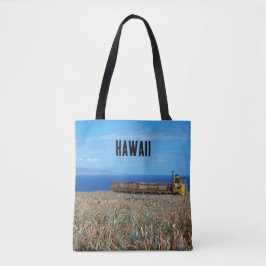 Bolsa Tote Fazenda do Oceano de Abacaxi do Havaí personalizad